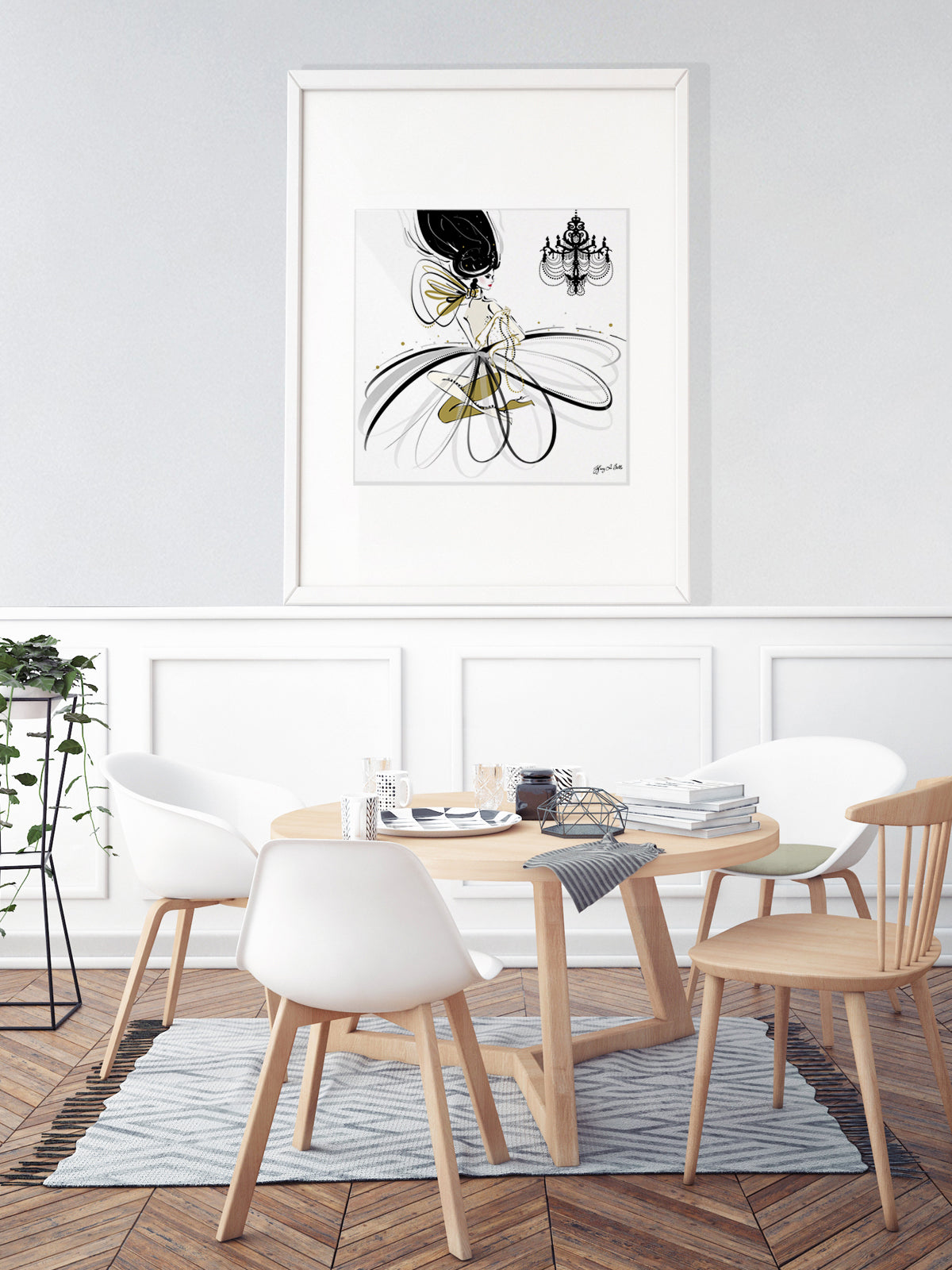 For the Love of Pearls - Illustration - Limited Edition Print - Tiffany La Belle
