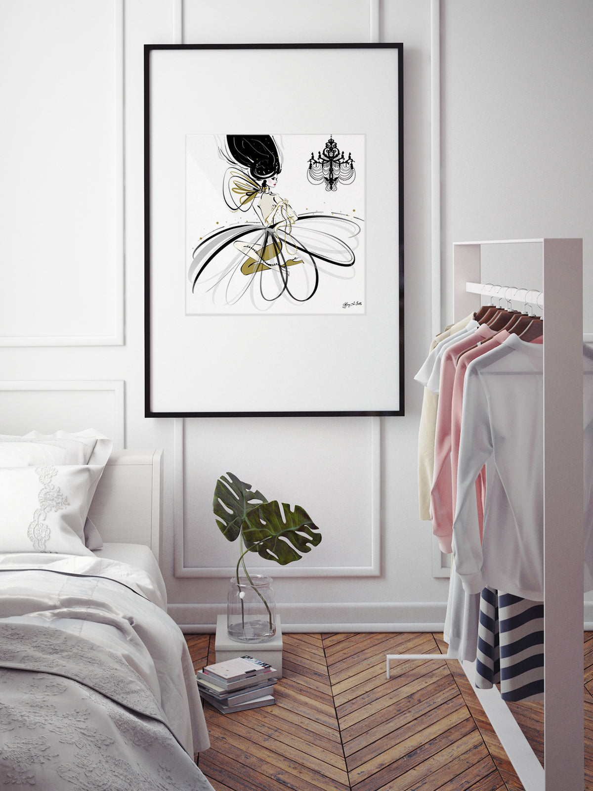 For the Love of Pearls - Illustration - Limited Edition Print - Tiffany La Belle