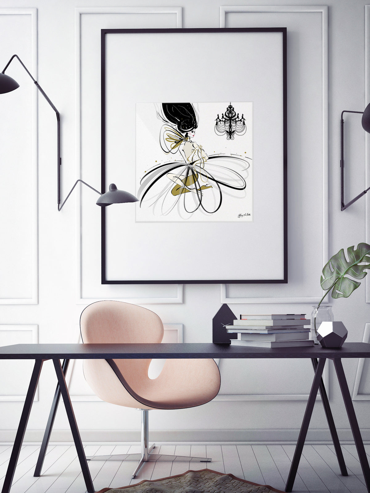For the Love of Pearls - Illustration - Limited Edition Print - Tiffany La Belle