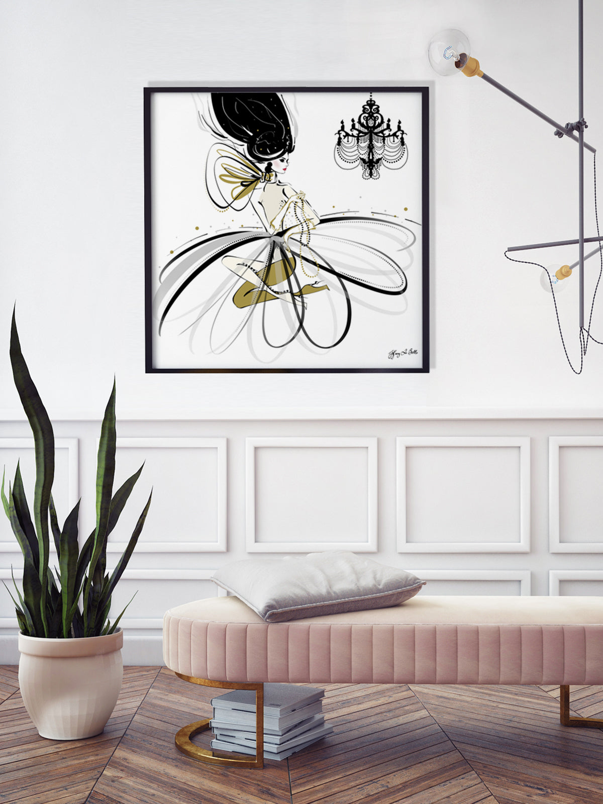 For the Love of Pearls - Illustration - Limited Edition Print - Tiffany La Belle