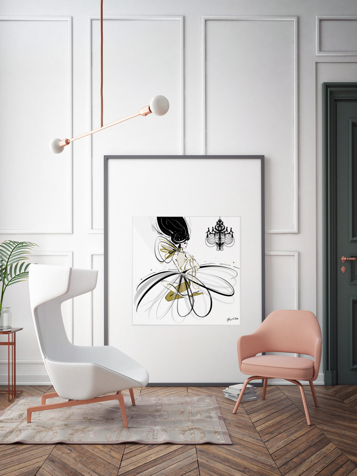For the Love of Pearls - Illustration - Limited Edition Print - Tiffany La Belle