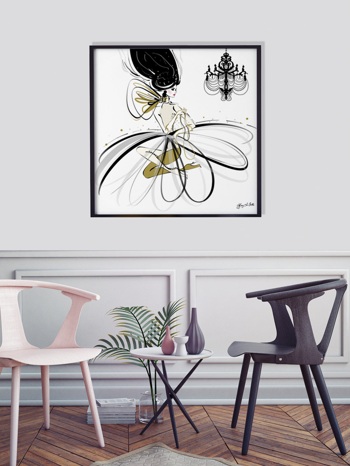 For the Love of Pearls - Illustration - Limited Edition Print - Tiffany La Belle