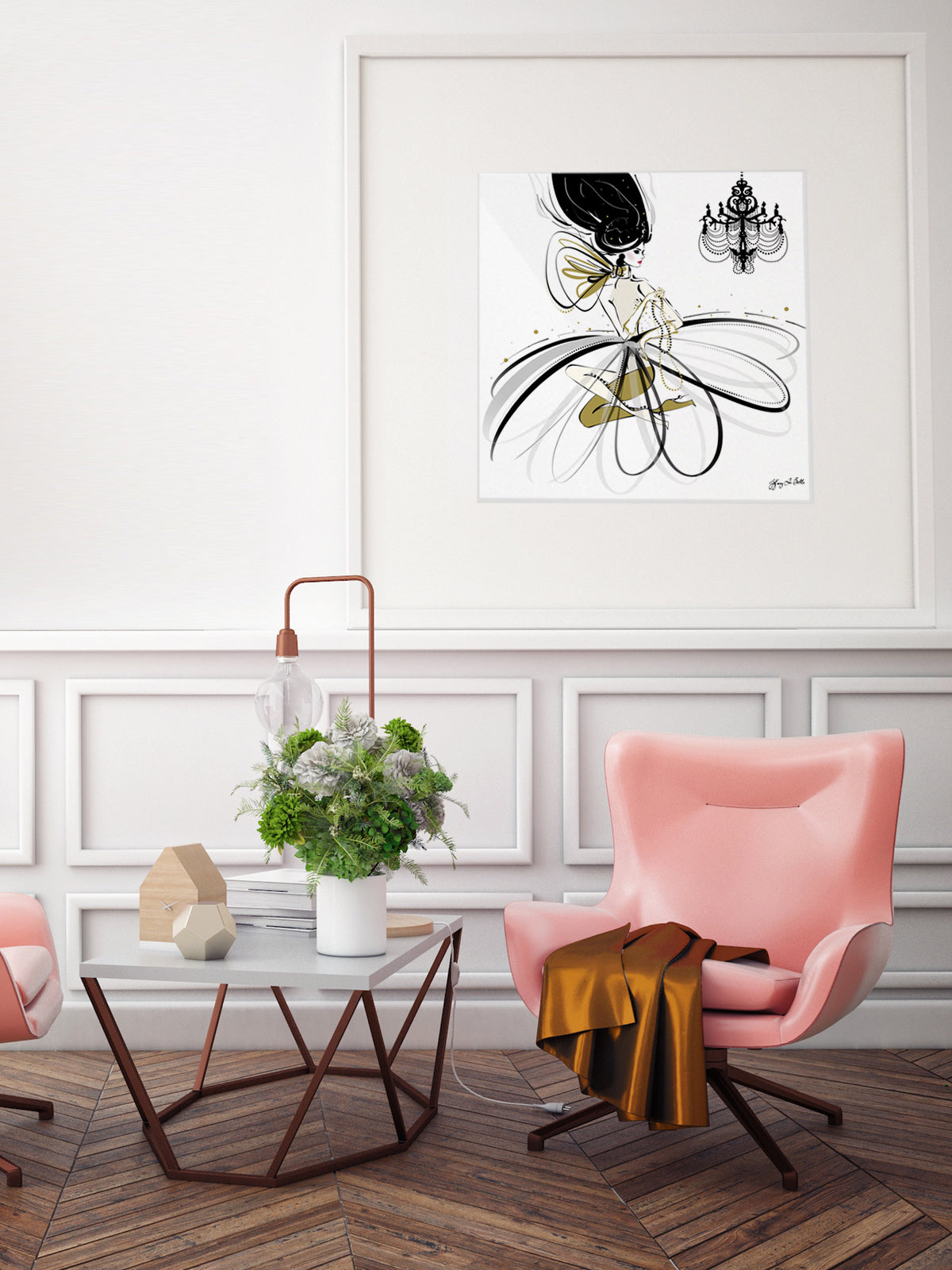 For the Love of Pearls - Illustration - Limited Edition Print - Tiffany La Belle