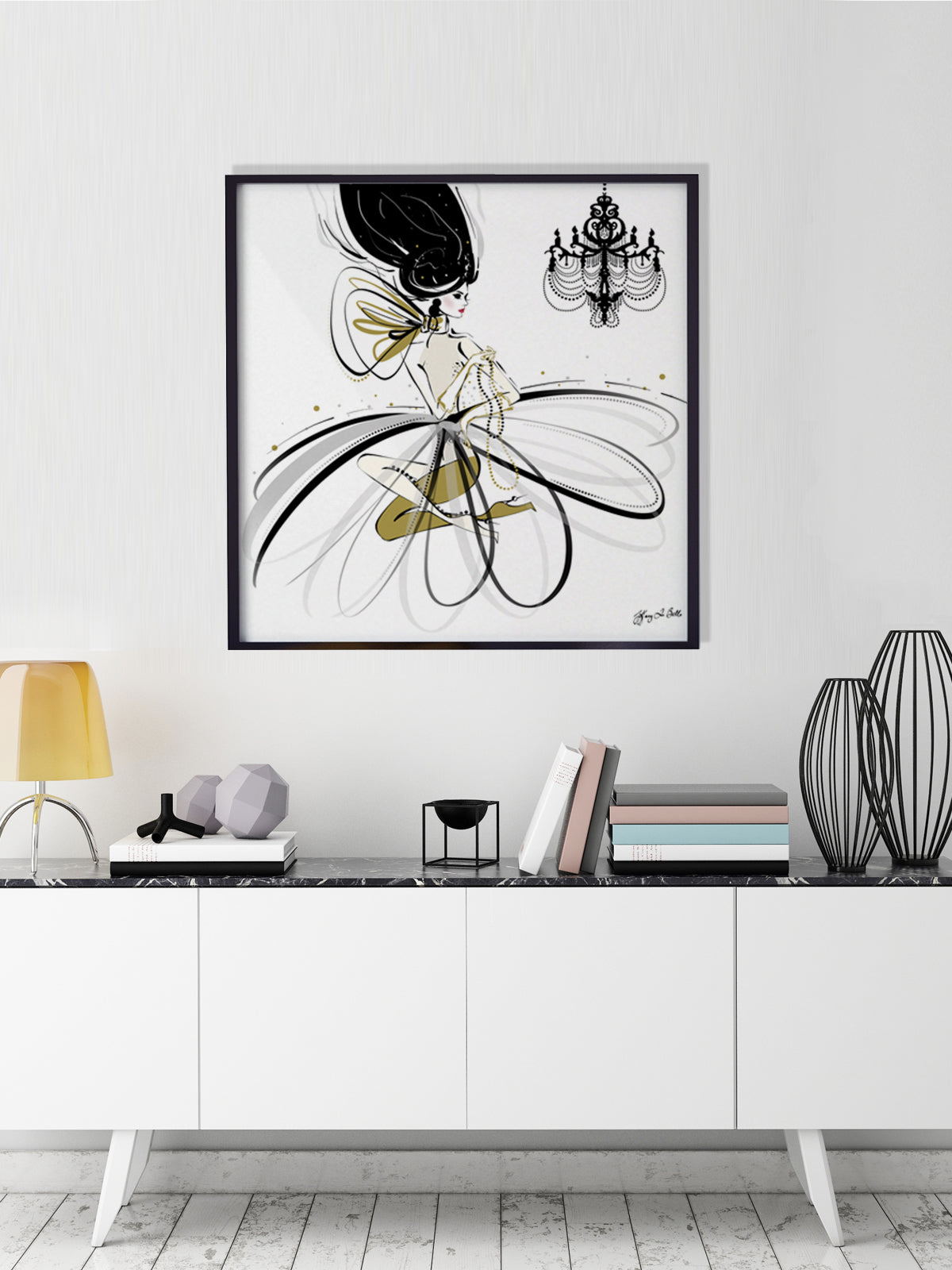 For the Love of Pearls - Illustration - Limited Edition Print - Tiffany La Belle