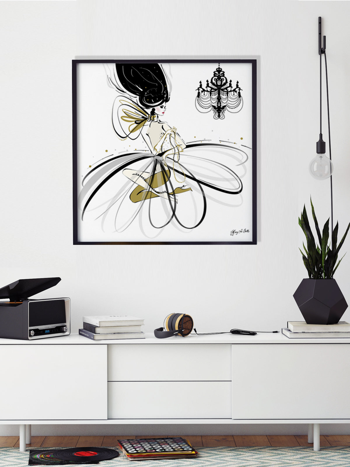 For the Love of Pearls - Illustration - Limited Edition Print - Tiffany La Belle
