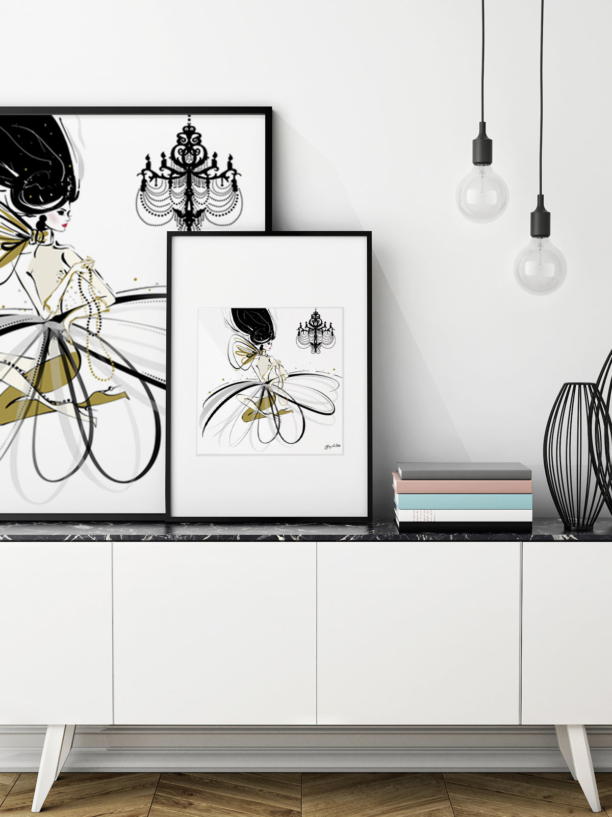 For the Love of Pearls - Illustration - Limited Edition Print - Tiffany La Belle