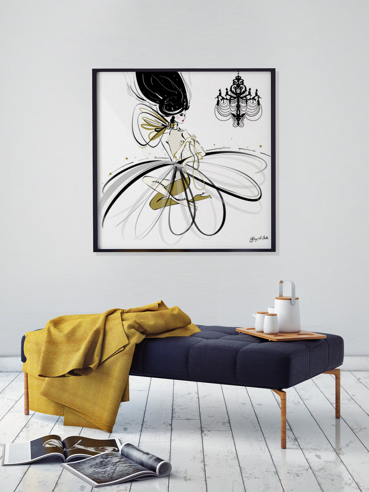 For the Love of Pearls - Illustration - Limited Edition Print - Tiffany La Belle