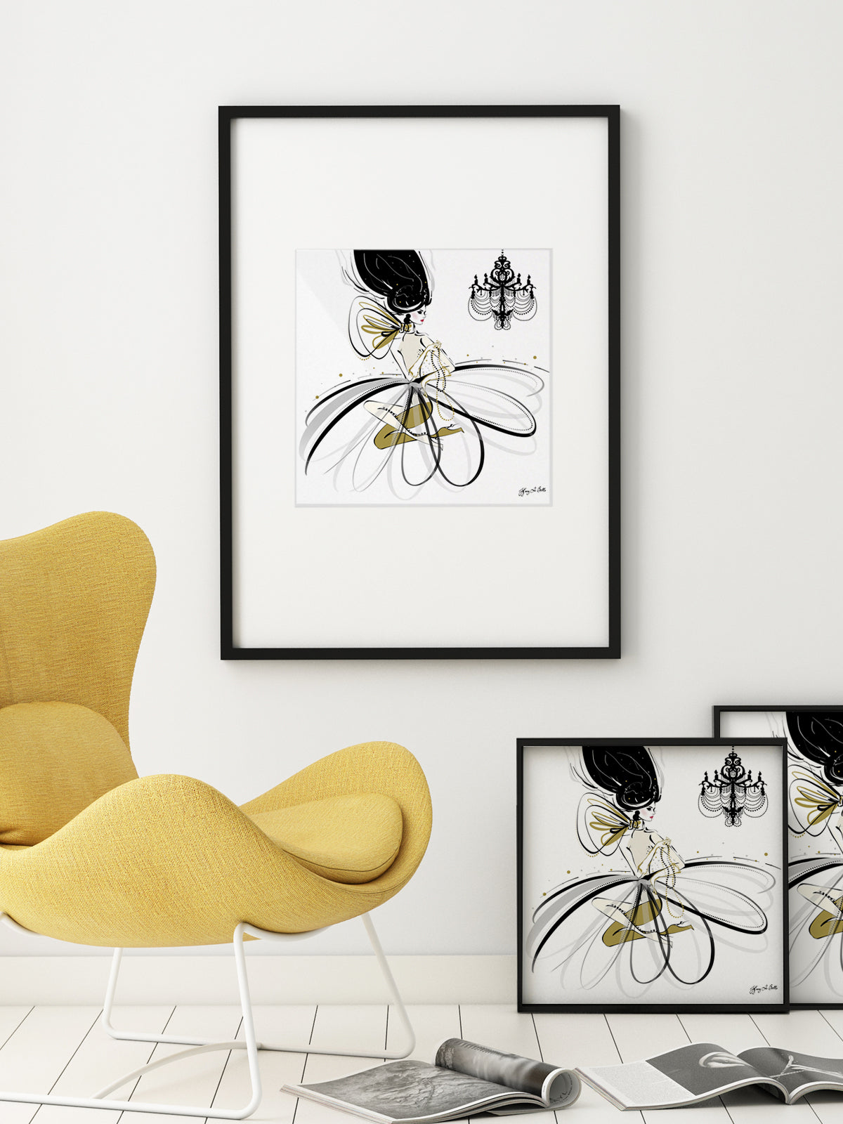 For the Love of Pearls - Illustration - Limited Edition Print - Tiffany La Belle