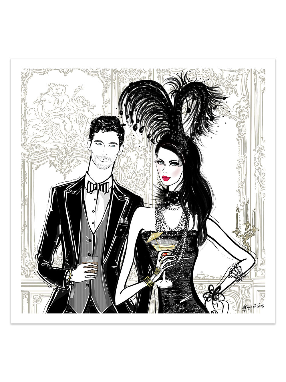 Friday Extravaganza - Illustration - Limited Edition Print - Tiffany La Belle
