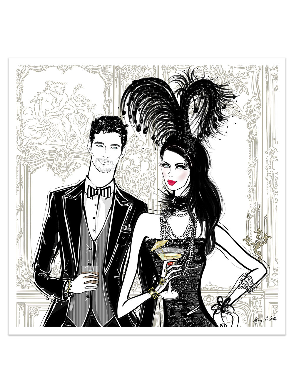 Friday Extravaganza - Illustration - Limited Edition Print - Tiffany La Belle