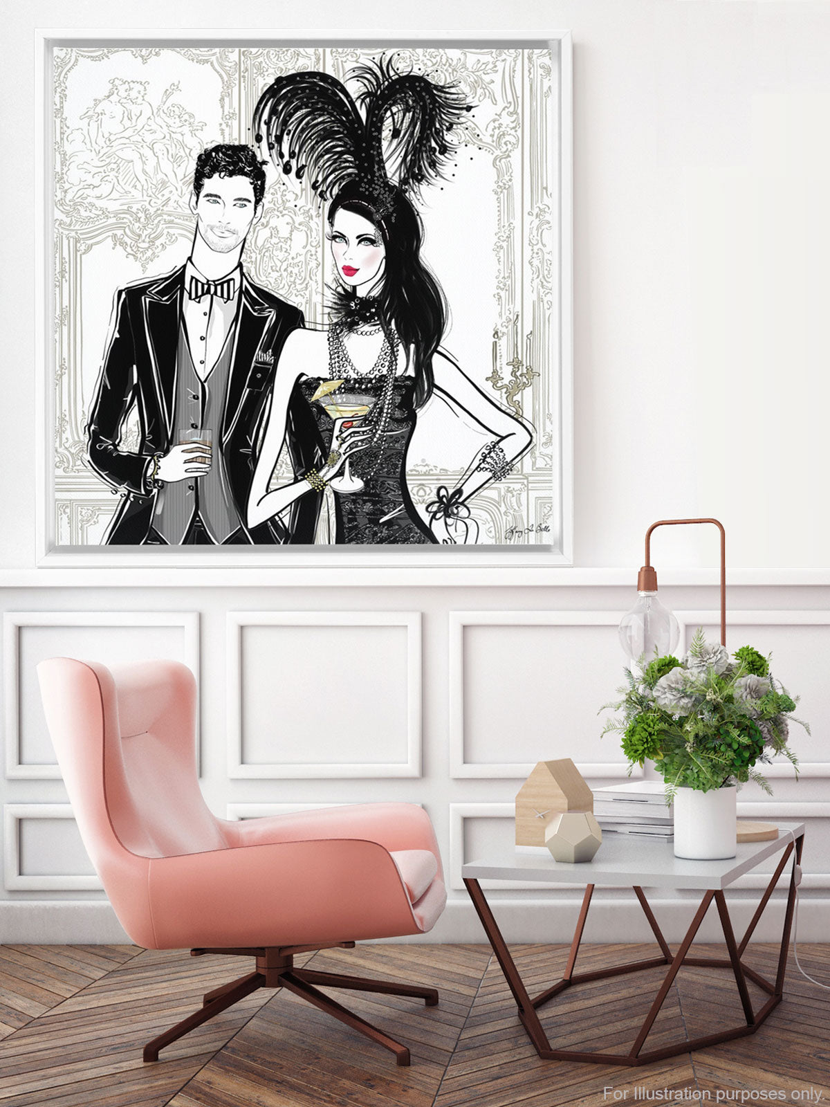Friday Extravaganza - Illustration - Canvas Gallery Print - Unframed or Framed - Tiffany La Belle