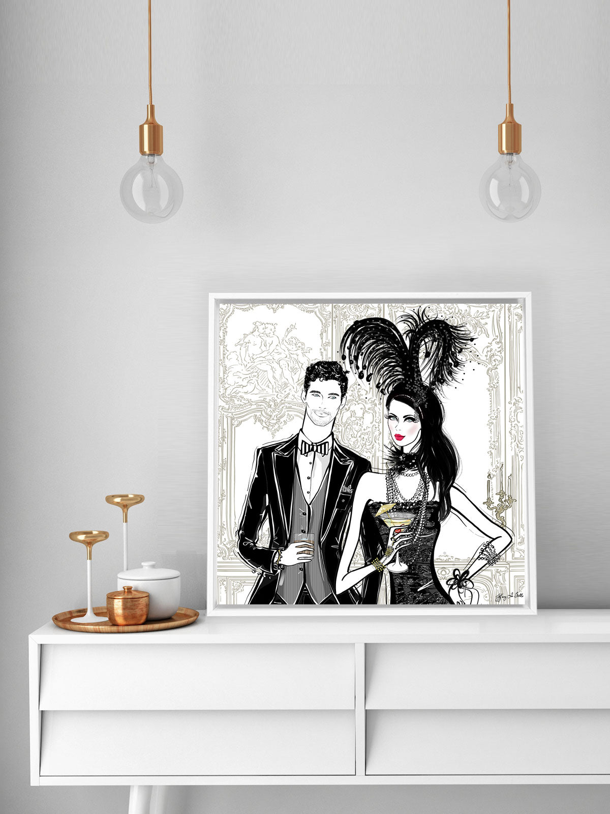 Friday Extravaganza - Illustration - Canvas Gallery Print - Unframed or Framed - Tiffany La Belle
