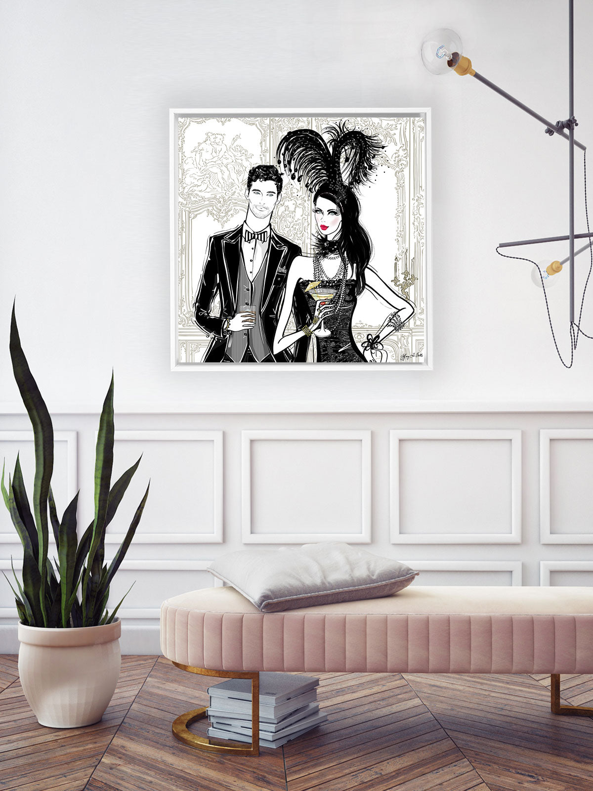 Friday Extravaganza - Illustration - Canvas Gallery Print - Unframed or Framed - Tiffany La Belle