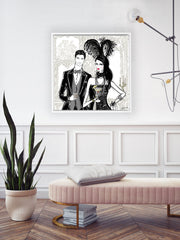 Friday Extravaganza - Illustration - Canvas Gallery Print - Unframed or Framed - Tiffany La Belle