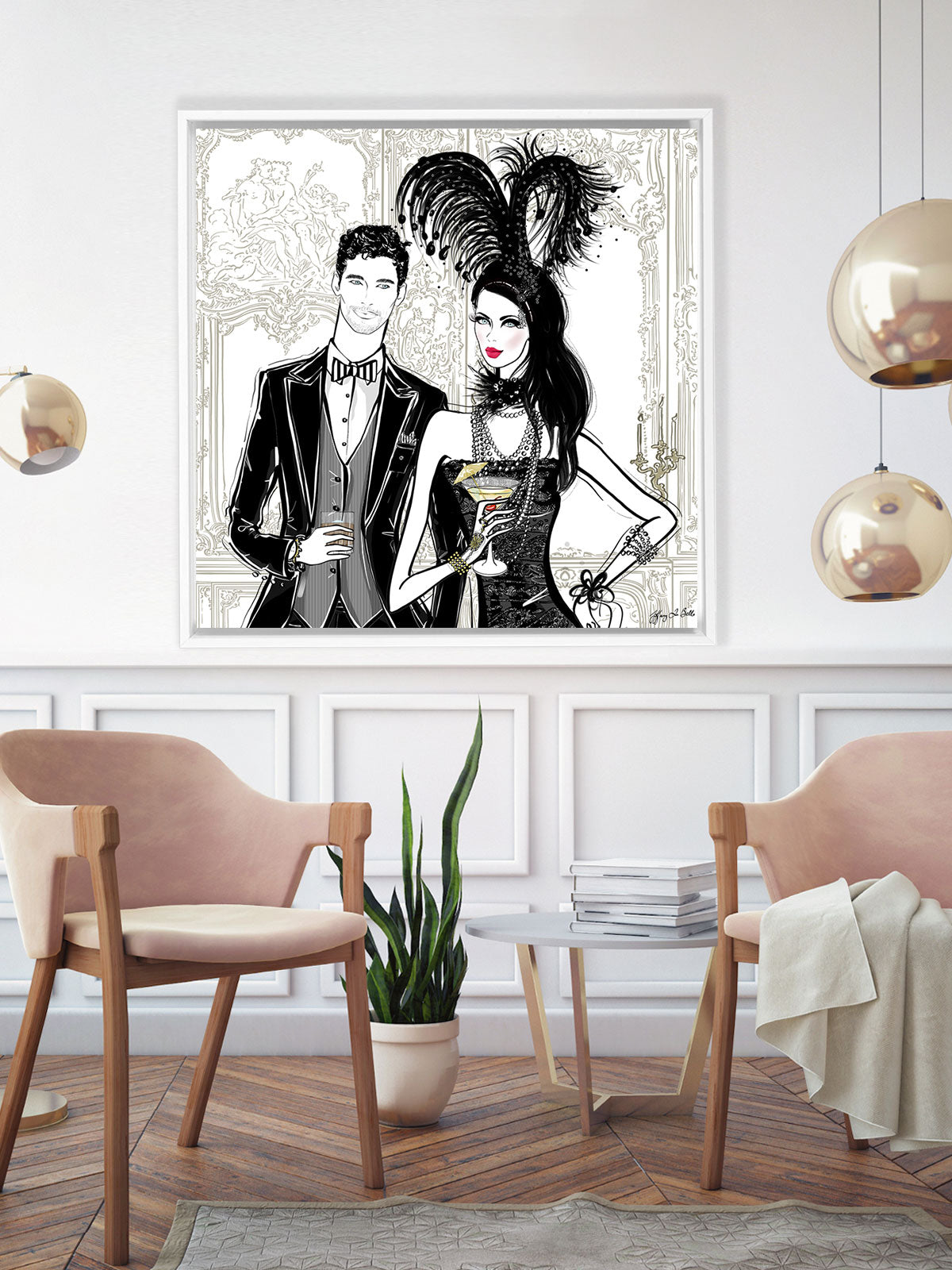 Friday Extravaganza - Illustration - Canvas Gallery Print - Unframed or Framed - Tiffany La Belle