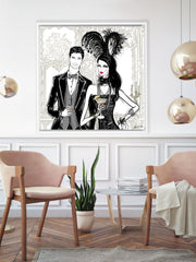 Friday Extravaganza - Illustration - Canvas Gallery Print - Unframed or Framed - Tiffany La Belle
