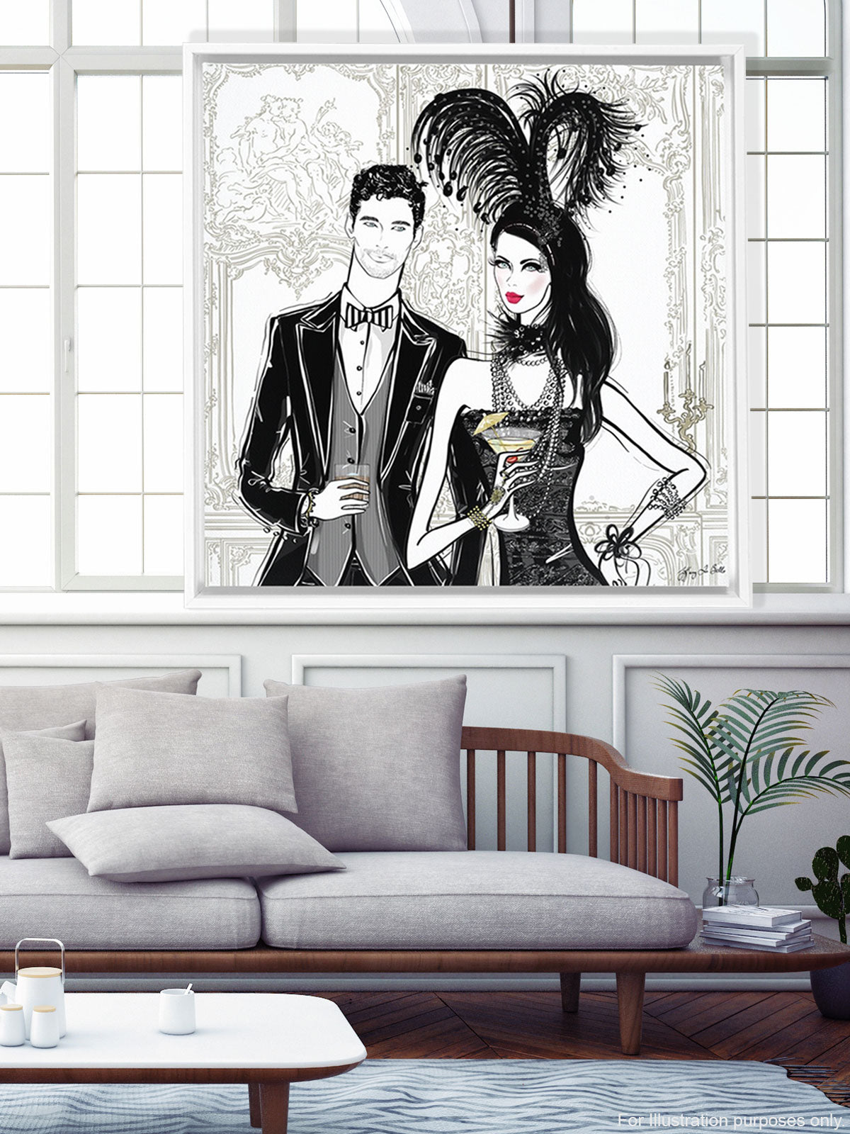 Friday Extravaganza - Illustration - Canvas Gallery Print - Unframed or Framed - Tiffany La Belle