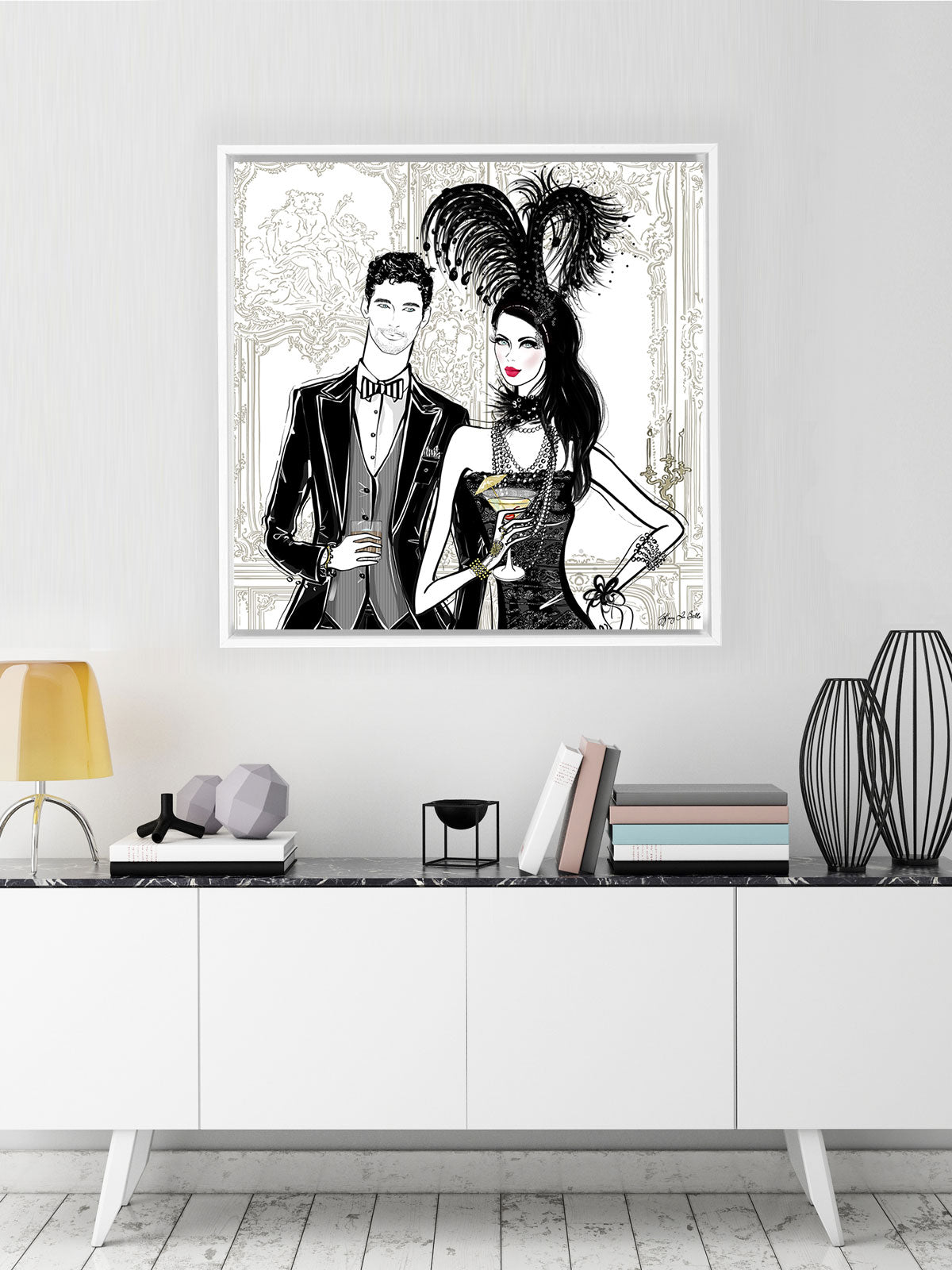 Friday Extravaganza - Illustration - Canvas Gallery Print - Unframed or Framed - Tiffany La Belle
