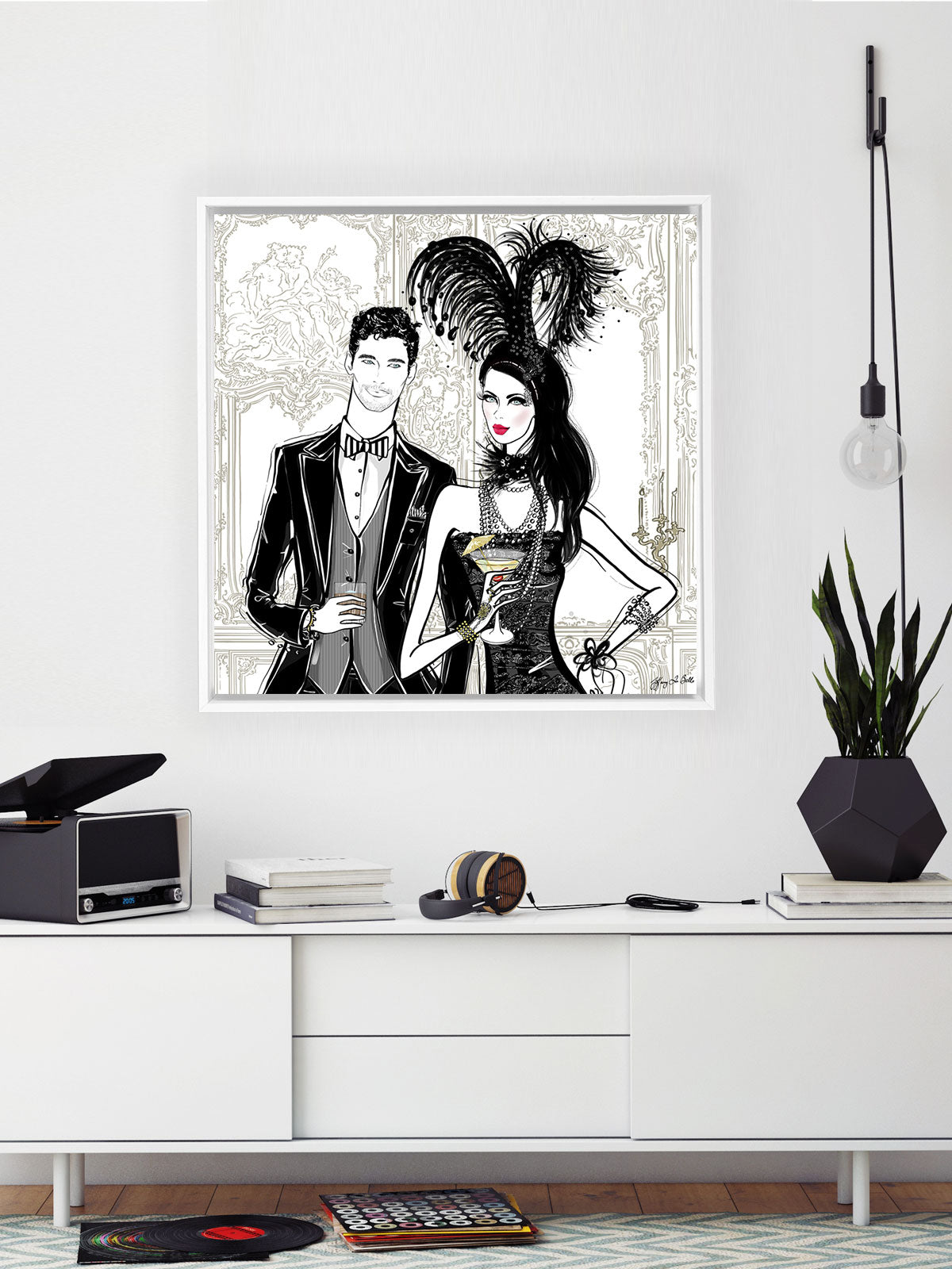 Friday Extravaganza - Illustration - Canvas Gallery Print - Unframed or Framed - Tiffany La Belle