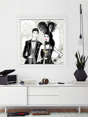 Friday Extravaganza - Illustration - Canvas Gallery Print - Unframed or Framed - Tiffany La Belle