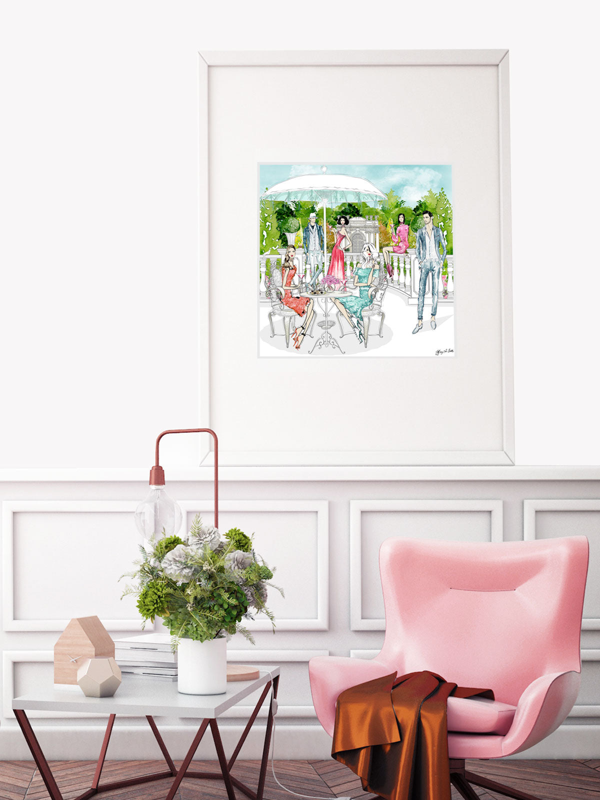Garden Party - Illustration - Limited Edition Print - Tiffany La Belle