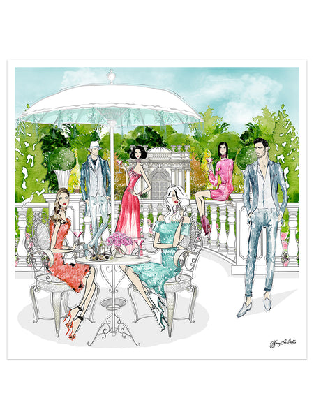 Garden Party - Illustration - Limited Edition Print – Tiffany La Belle