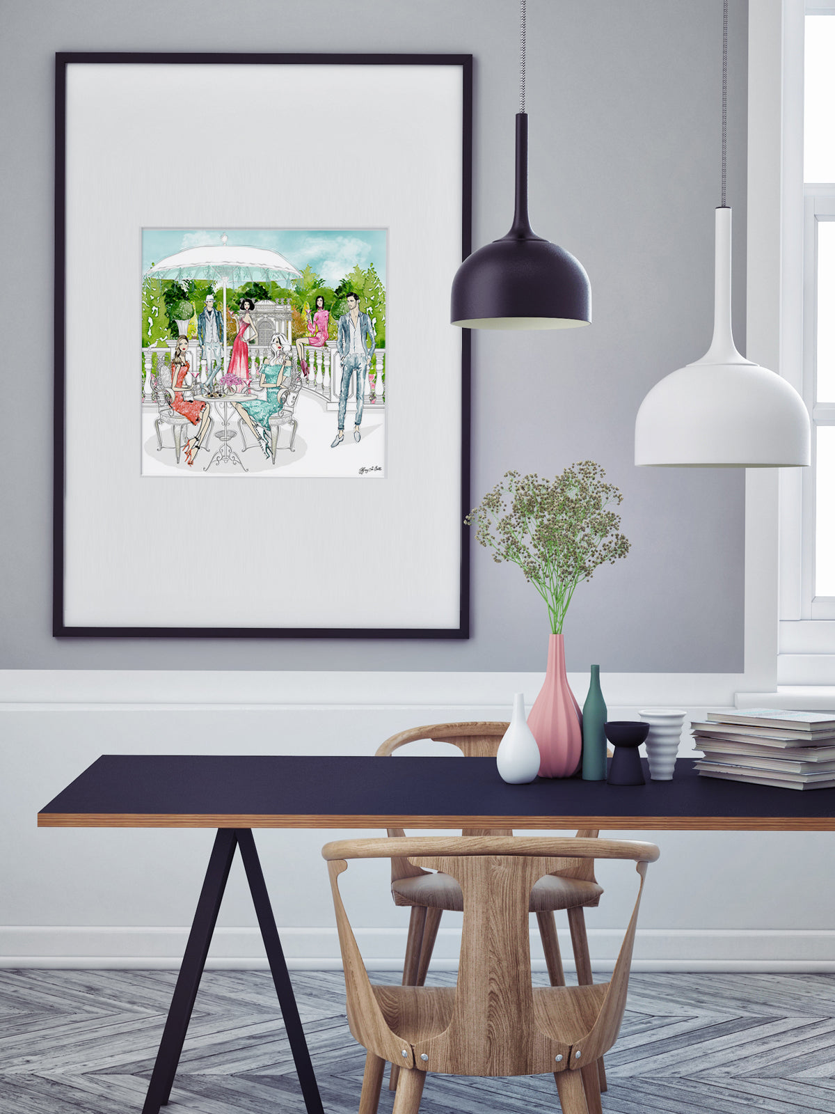Garden Party - Illustration - Limited Edition Print - Tiffany La Belle