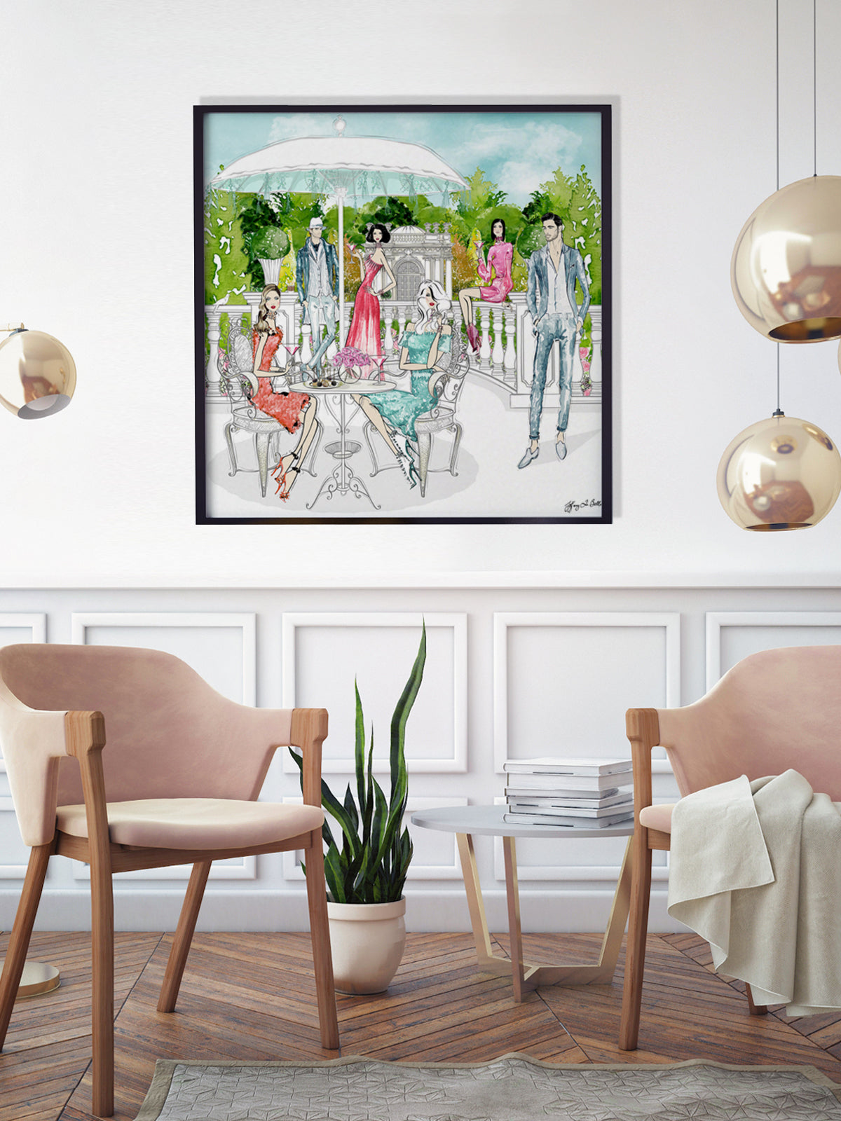 Garden Party - Illustration - Limited Edition Print - Tiffany La Belle