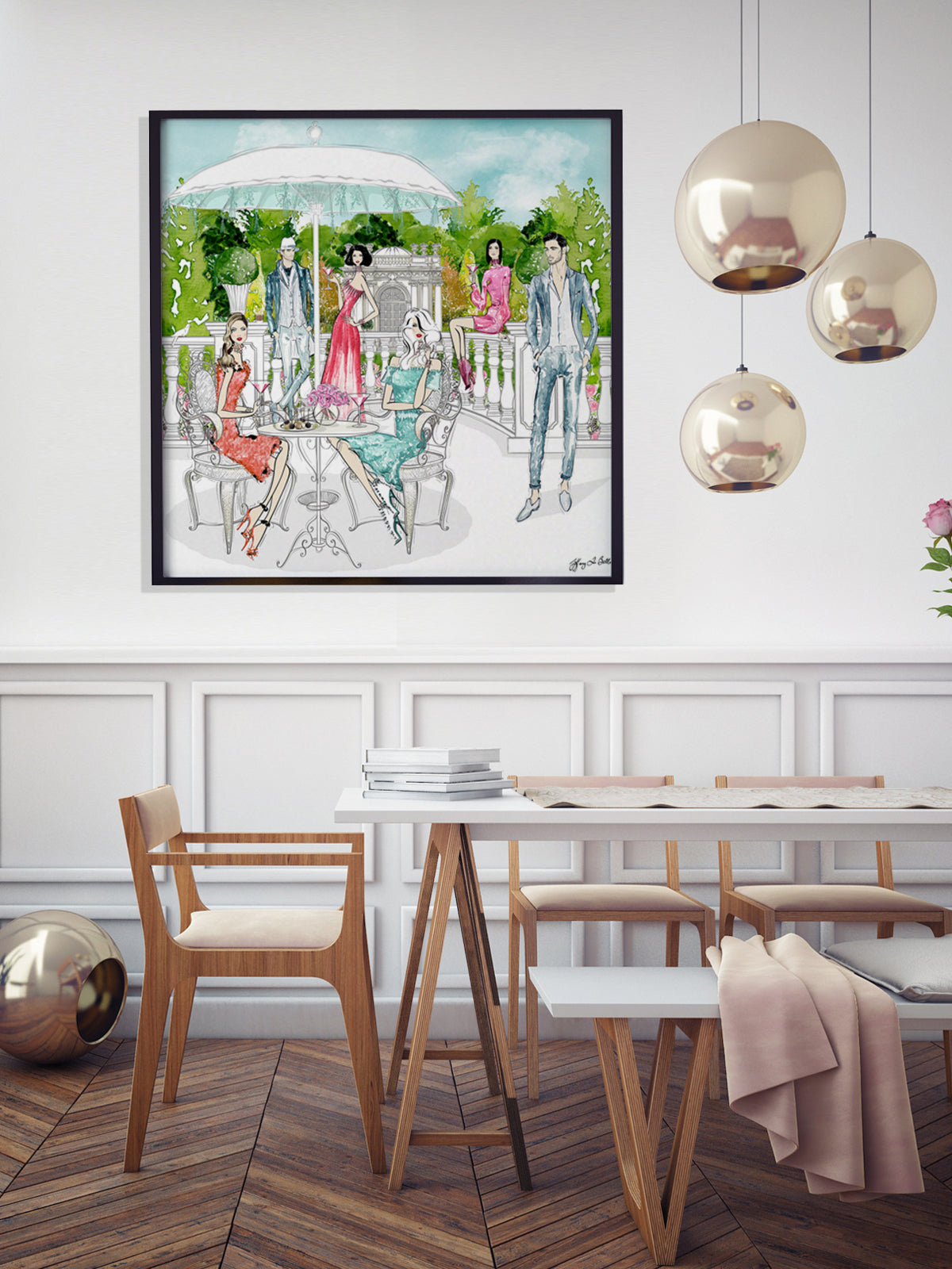 Garden Party - Illustration - Limited Edition Print - Tiffany La Belle