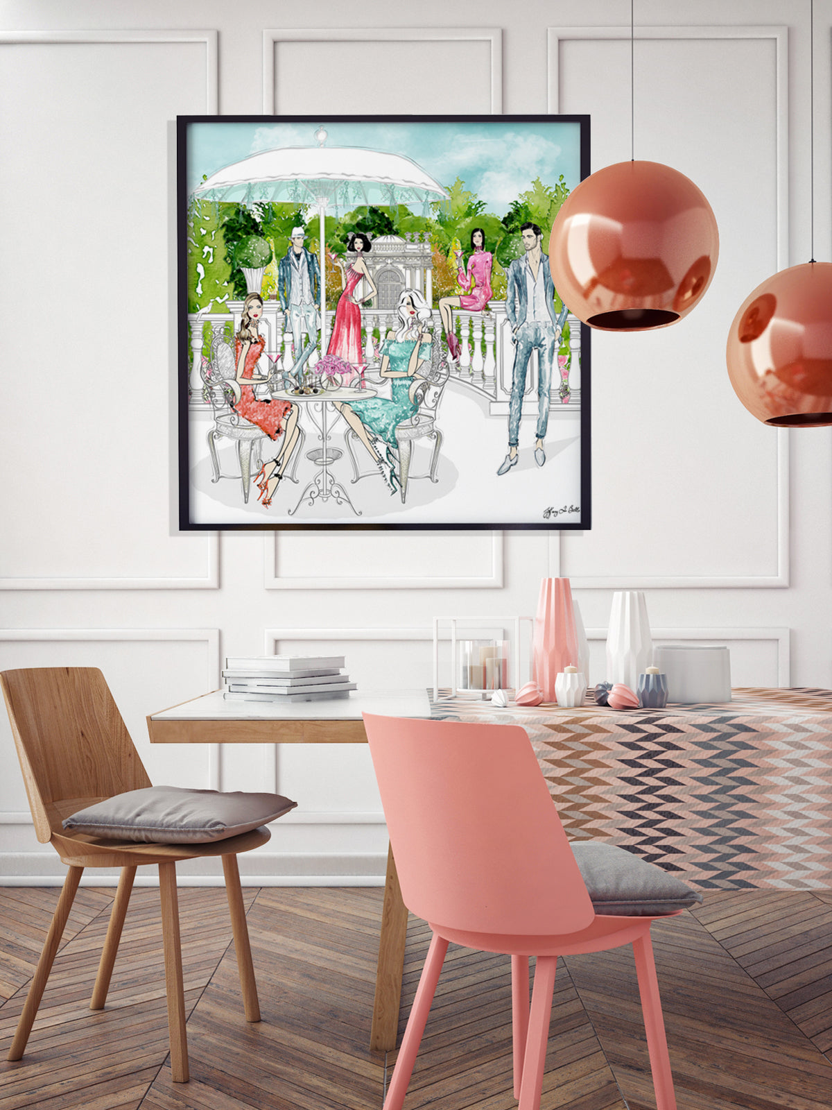 Garden Party - Illustration - Limited Edition Print - Tiffany La Belle