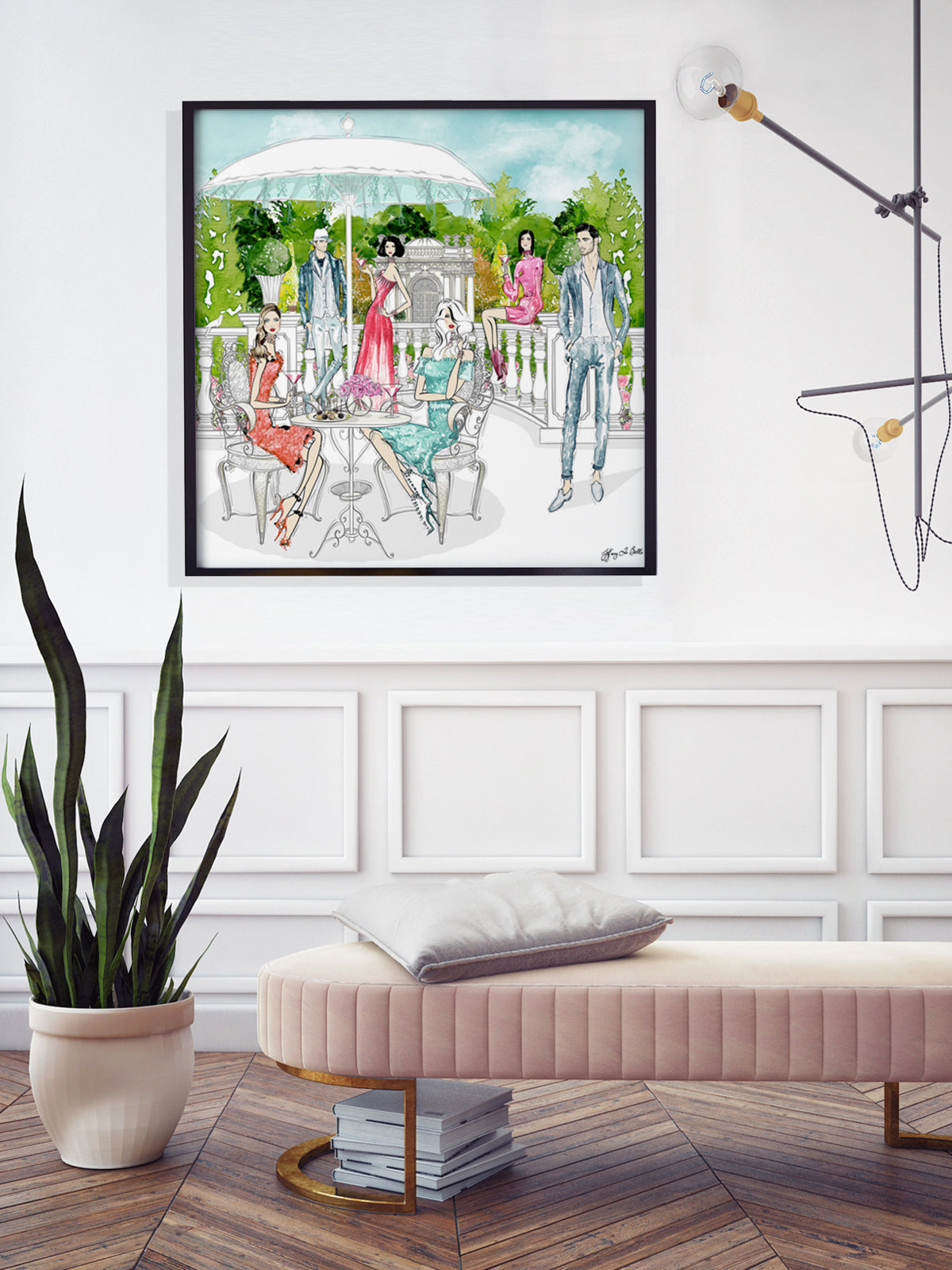 Garden Party - Illustration - Limited Edition Print - Tiffany La Belle