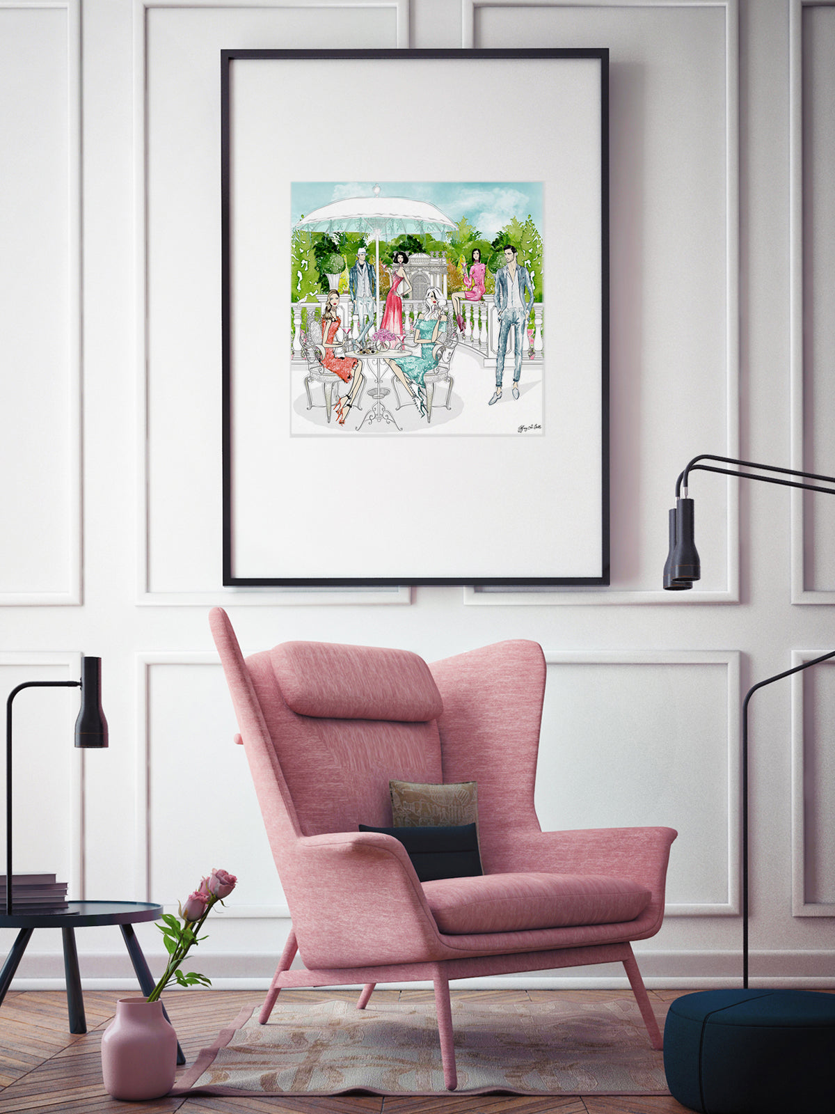 Garden Party - Illustration - Limited Edition Print - Tiffany La Belle