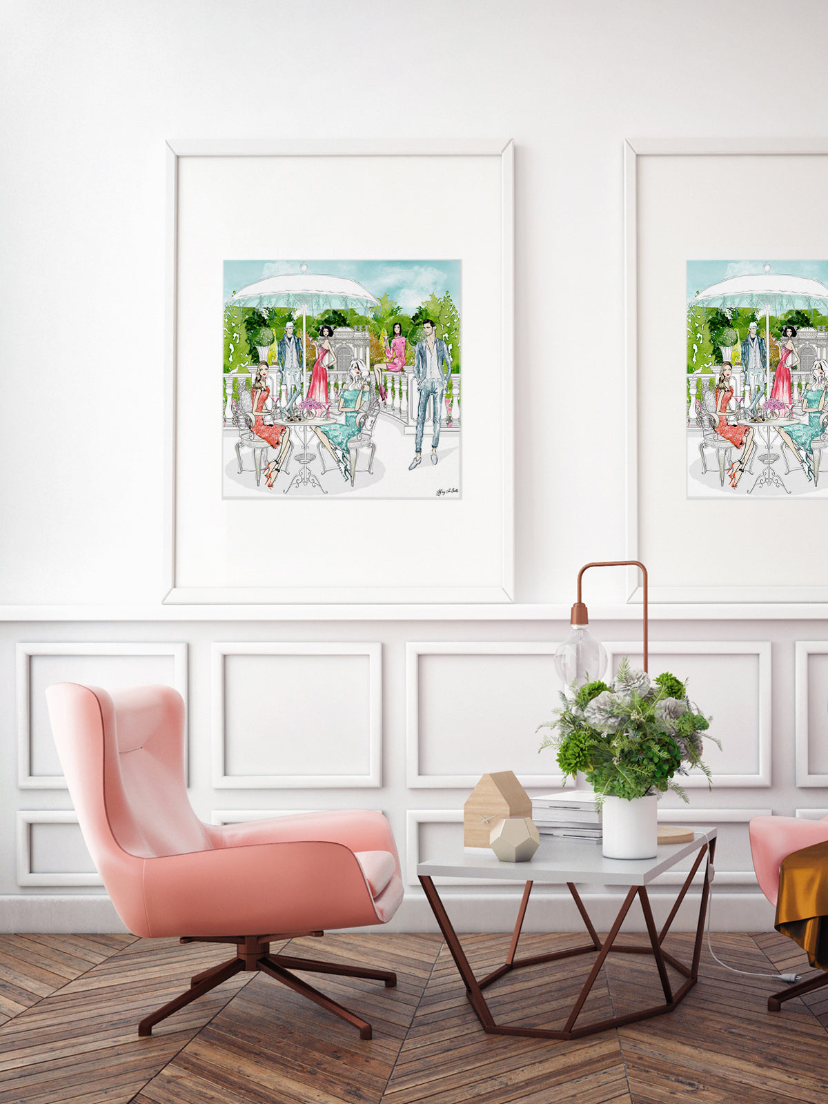 Garden Party - Illustration - Limited Edition Print - Tiffany La Belle