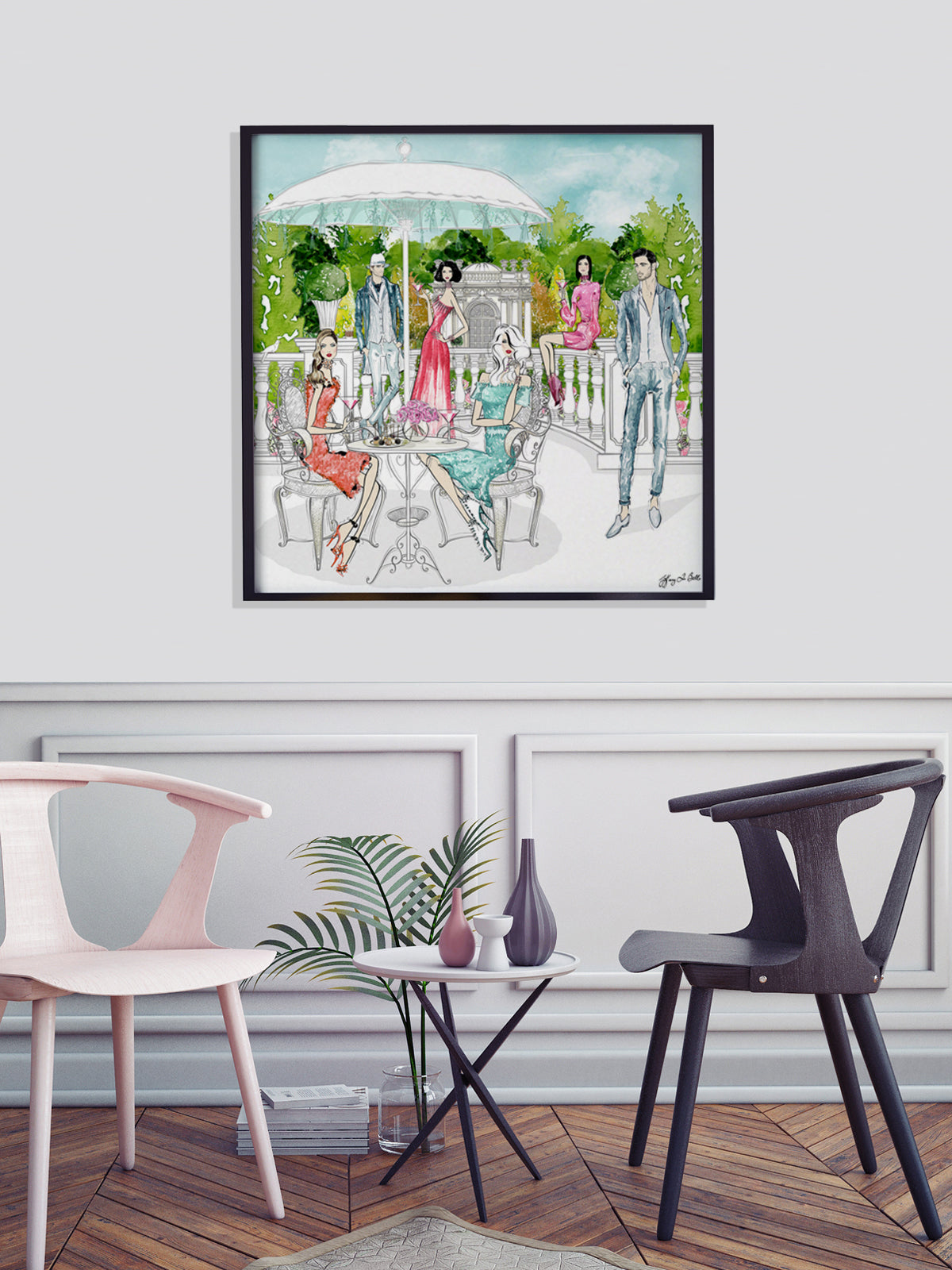 Garden Party - Illustration - Limited Edition Print - Tiffany La Belle
