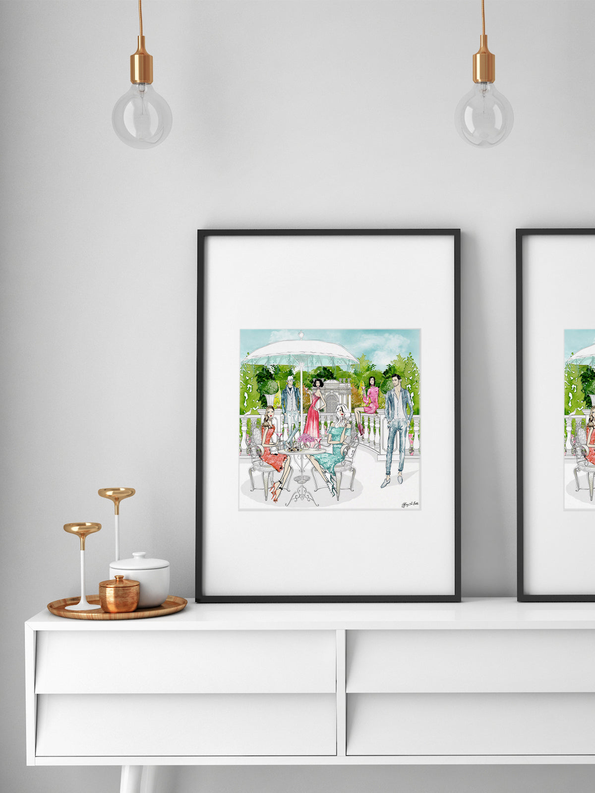 Garden Party - Illustration - Limited Edition Print - Tiffany La Belle