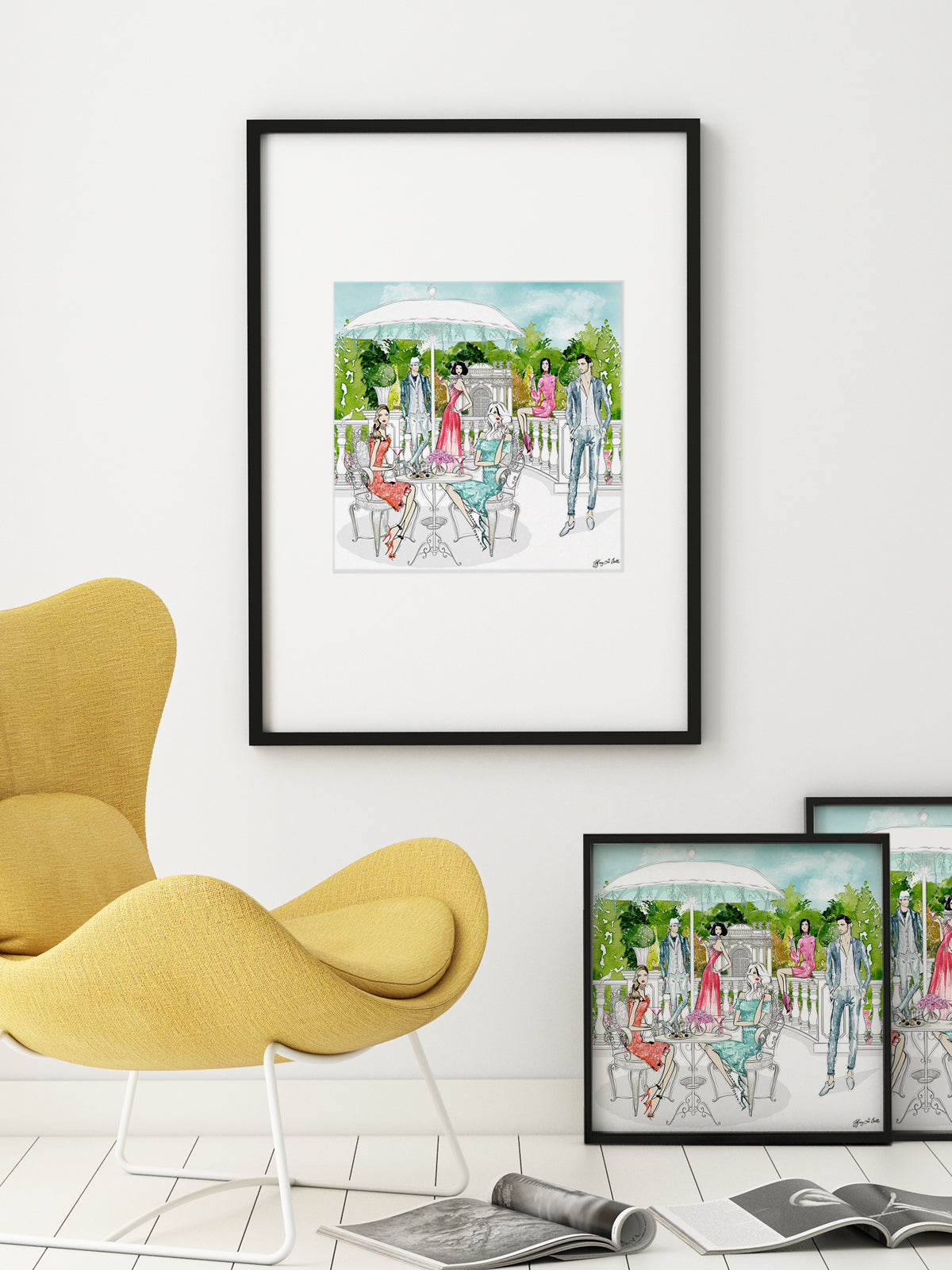 Garden Party - Illustration - Limited Edition Print - Tiffany La Belle