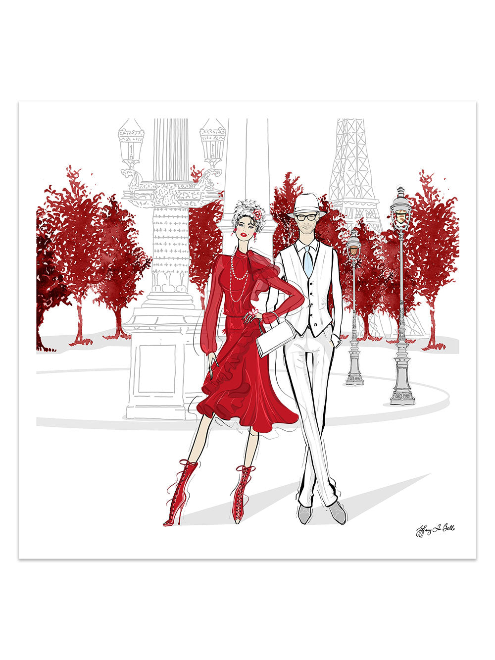 Giambattista Valli Paris - Illustration - Limited Edition Print - Tiffany La Belle