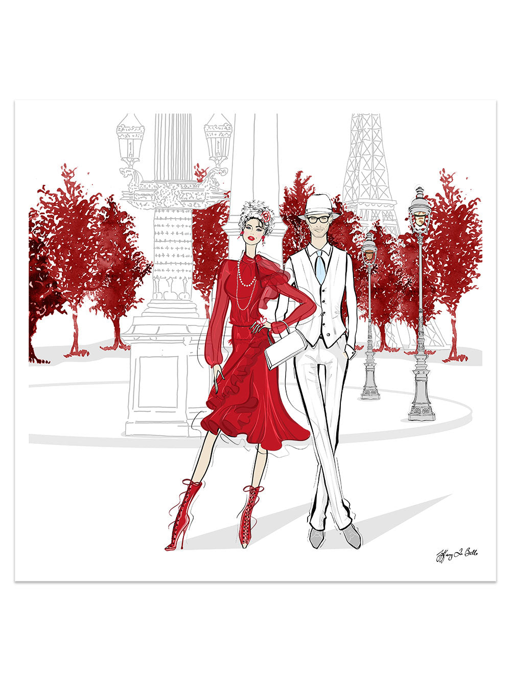 Giambattista Valli Paris - Illustration - Limited Edition Print - Tiffany La Belle