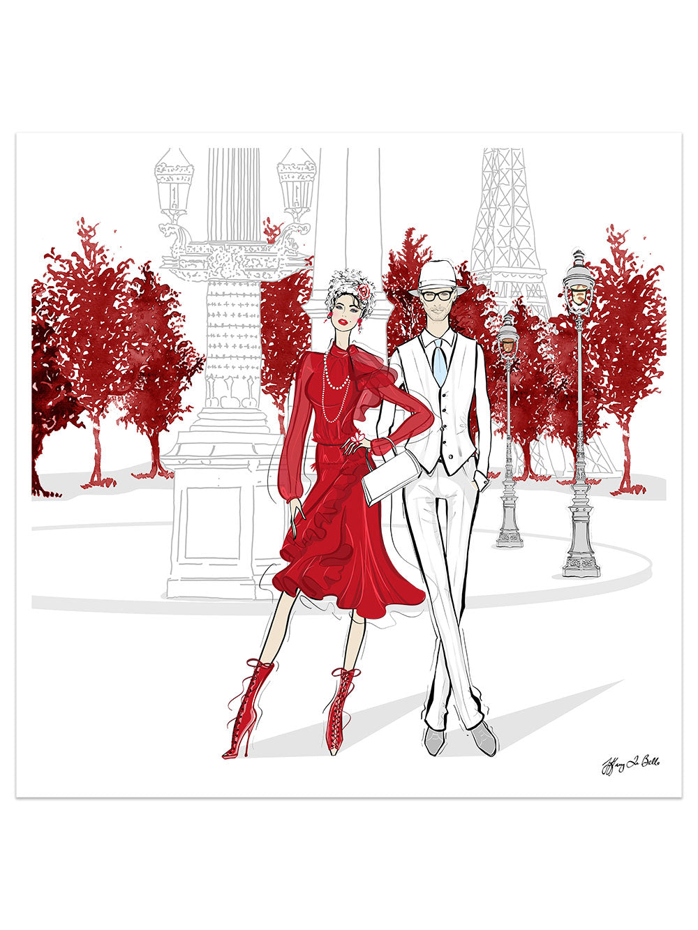 Giambattista Valli Paris - Illustration - Limited Edition Print - Tiffany La Belle