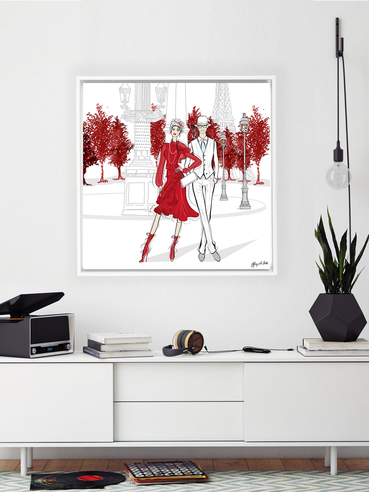 Giambattista Valli Paris - Illustration - Canvas Gallery Print - Unframed or Framed - Tiffany La Belle