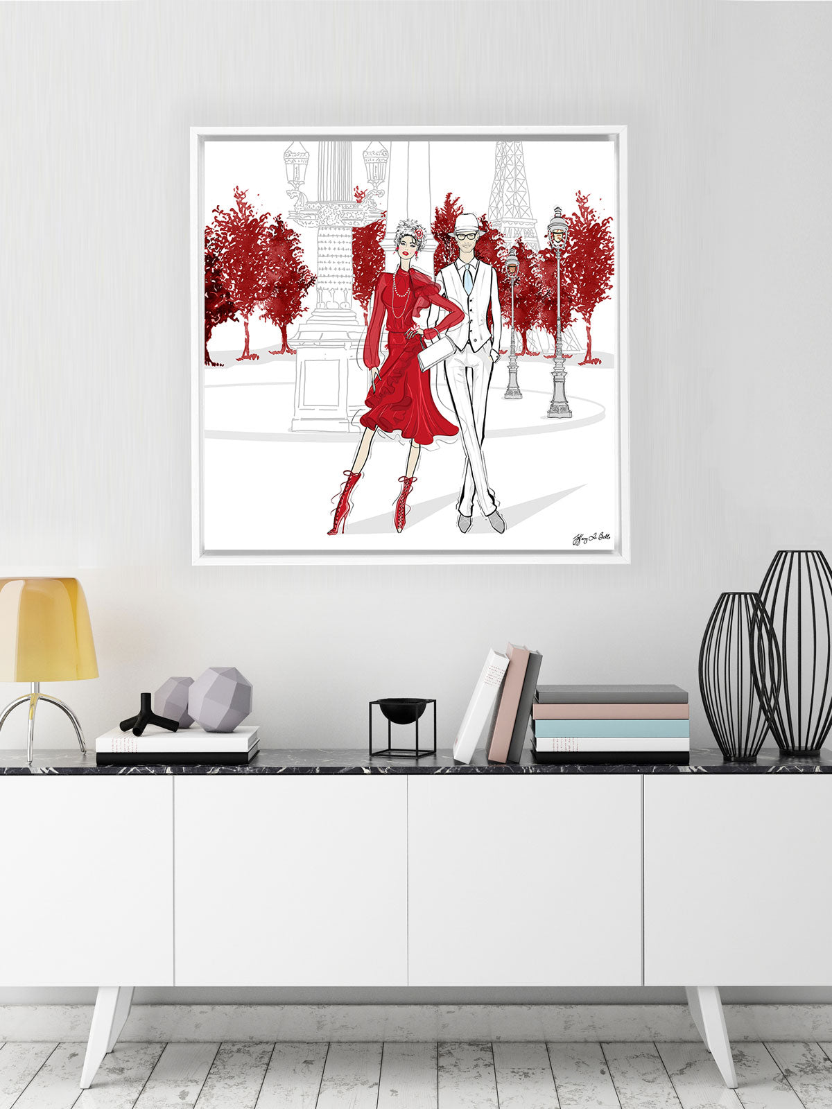 Giambattista Valli Paris - Illustration - Canvas Gallery Print - Unframed or Framed - Tiffany La Belle