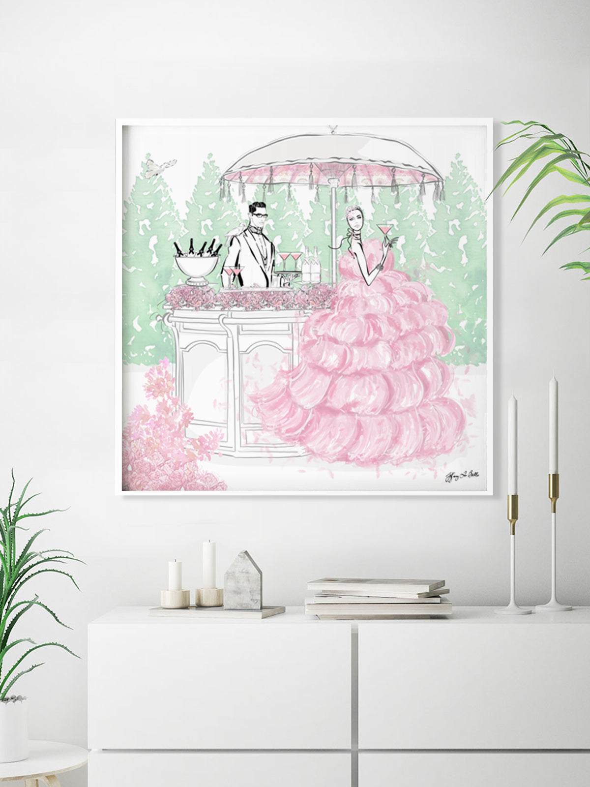 Giambattista Valli Cocktail Couture - Illustration - Limited Edition Print - Tiffany La Belle
