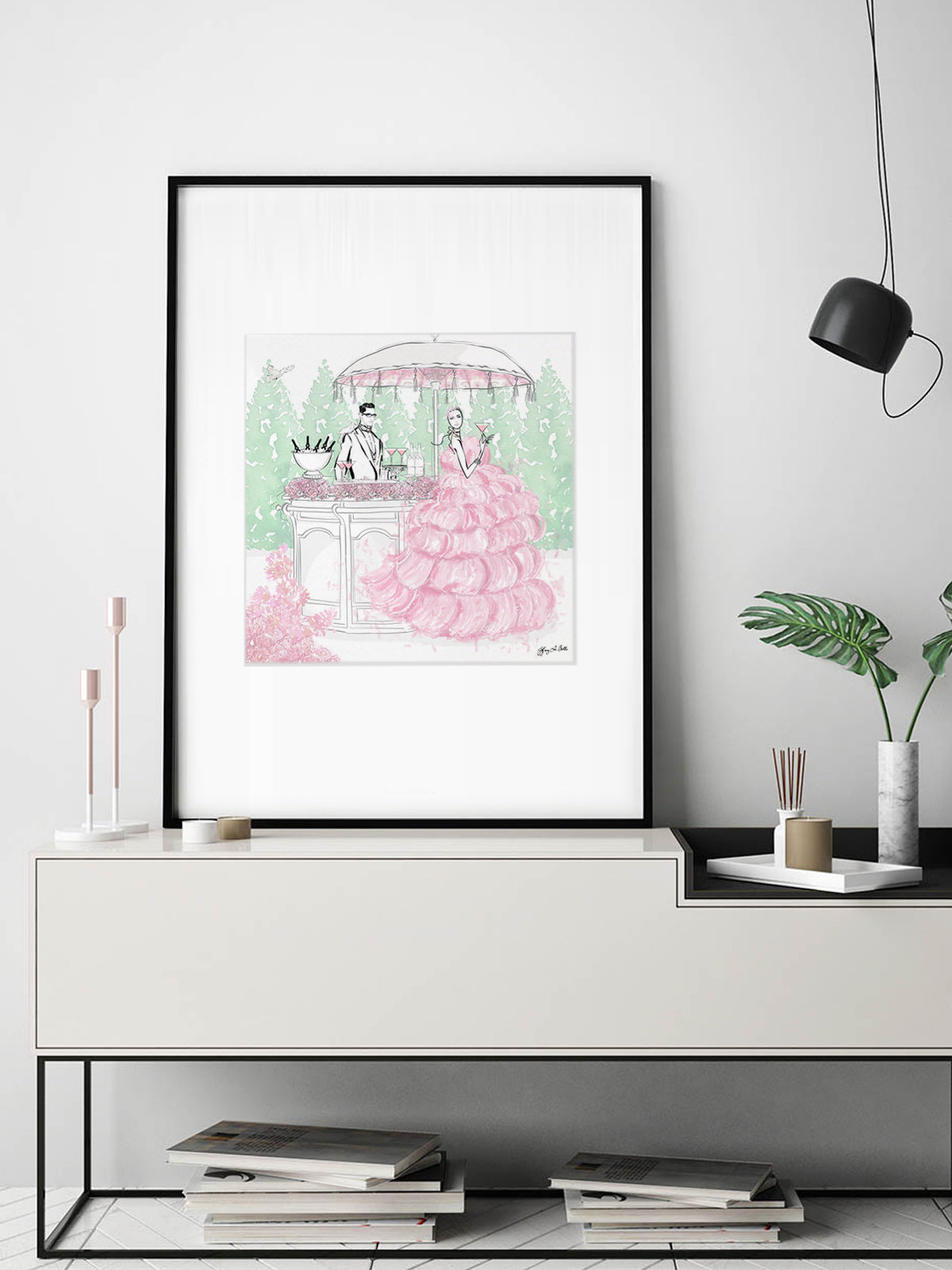 Giambattista Valli Cocktail Couture - Illustration - Limited Edition Print - Tiffany La Belle