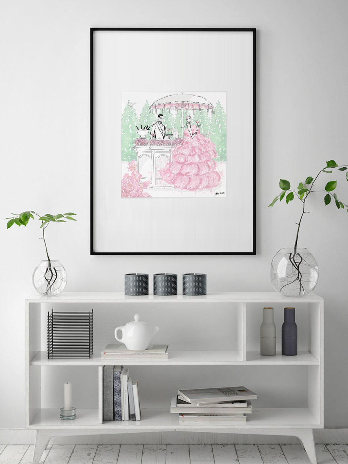 Giambattista Valli Cocktail Couture - Illustration - Limited Edition Print - Tiffany La Belle