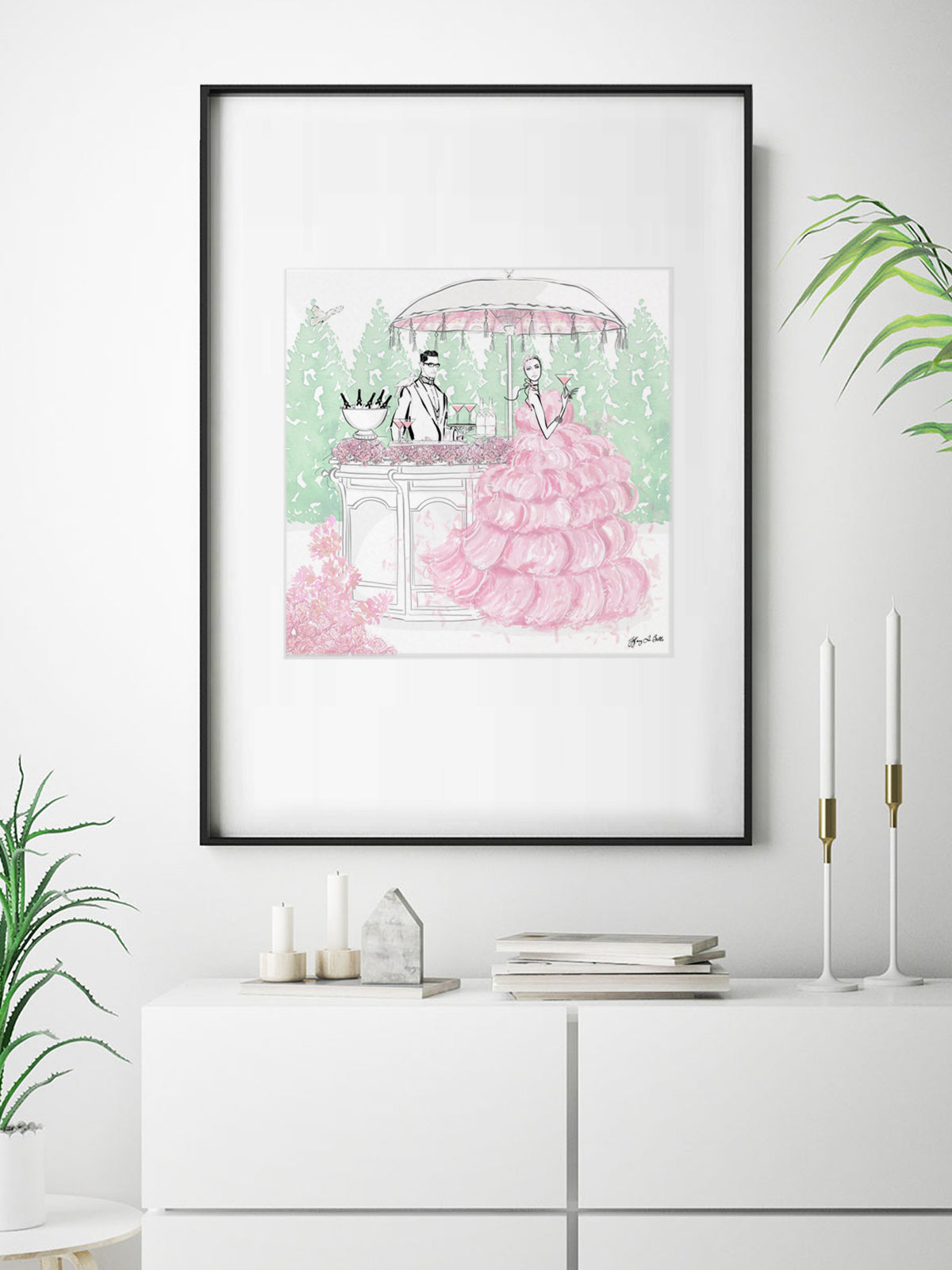Giambattista Valli Cocktail Couture - Illustration - Limited Edition Print - Tiffany La Belle