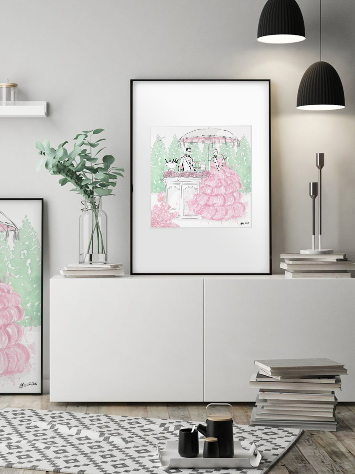 Giambattista Valli Cocktail Couture - Illustration - Limited Edition Print - Tiffany La Belle