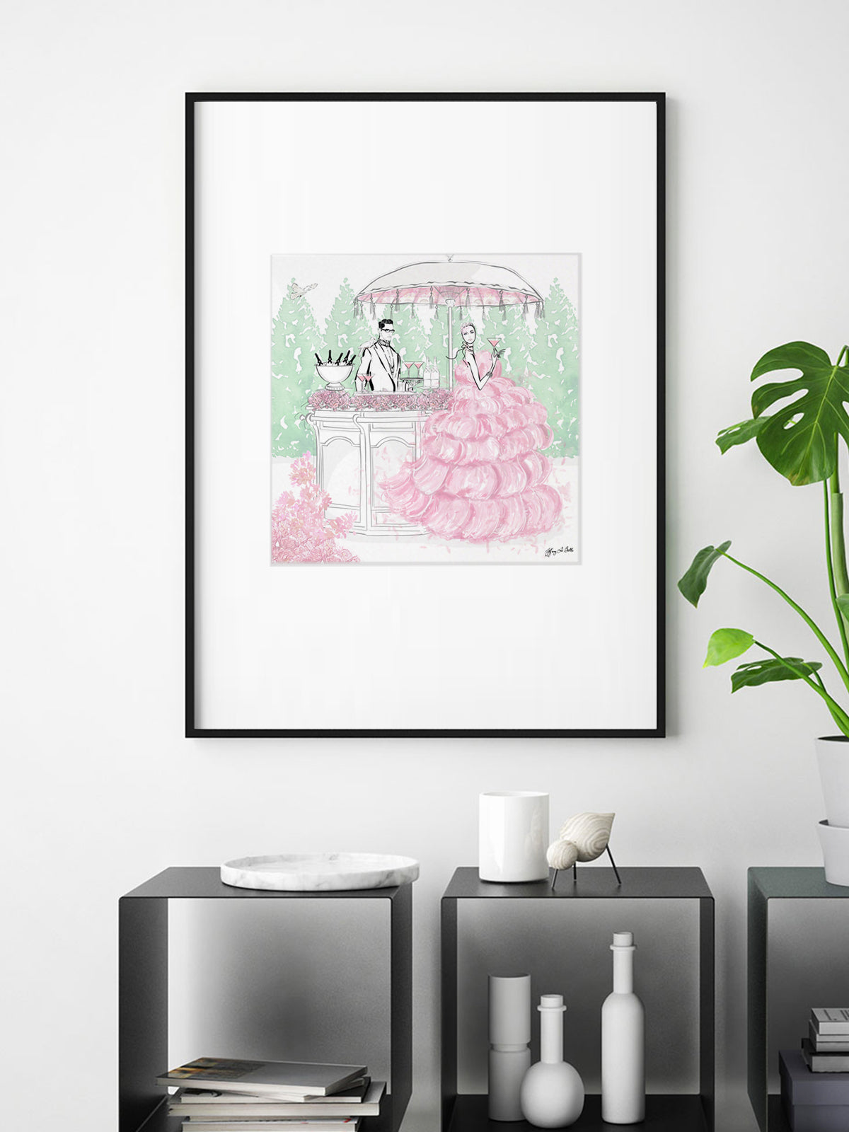 Giambattista Valli Cocktail Couture - Illustration - Limited Edition Print - Tiffany La Belle