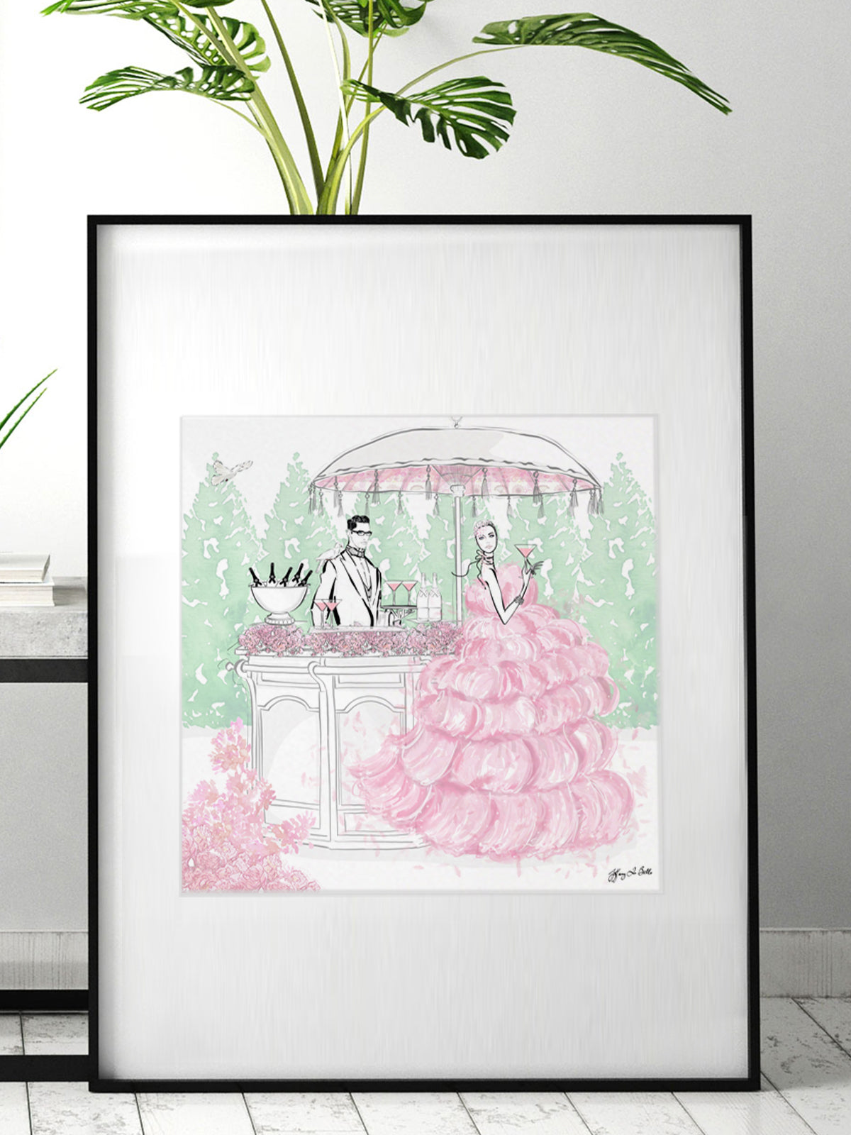 Giambattista Valli Cocktail Couture - Illustration - Limited Edition Print - Tiffany La Belle