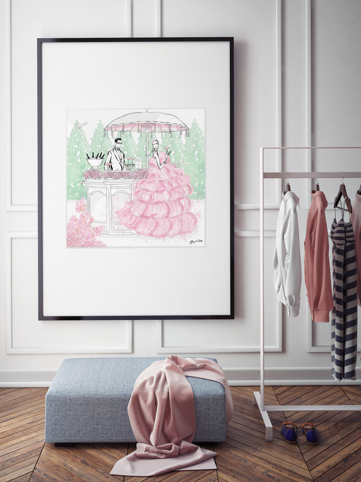 Giambattista Valli Cocktail Couture - Illustration - Limited Edition Print - Tiffany La Belle