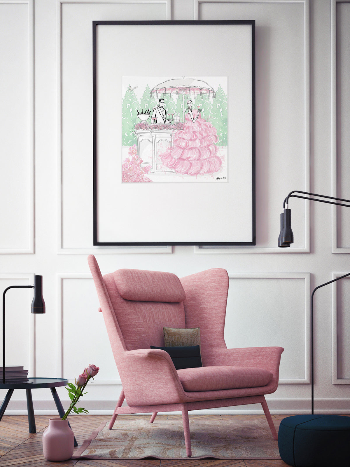 Giambattista Valli Cocktail Couture - Illustration - Limited Edition Print - Tiffany La Belle